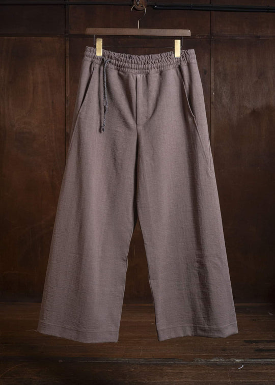 amachi. Side Seamless Knit Pants AY18B-3078 Beige Gray