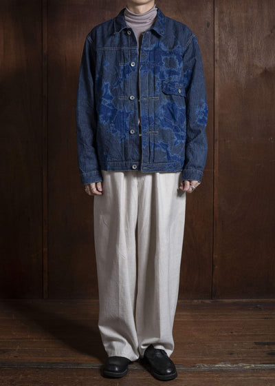 SUZUSAN 8041C-010 Cotton Denim Jacket 2398 Navy Blue-Indigo