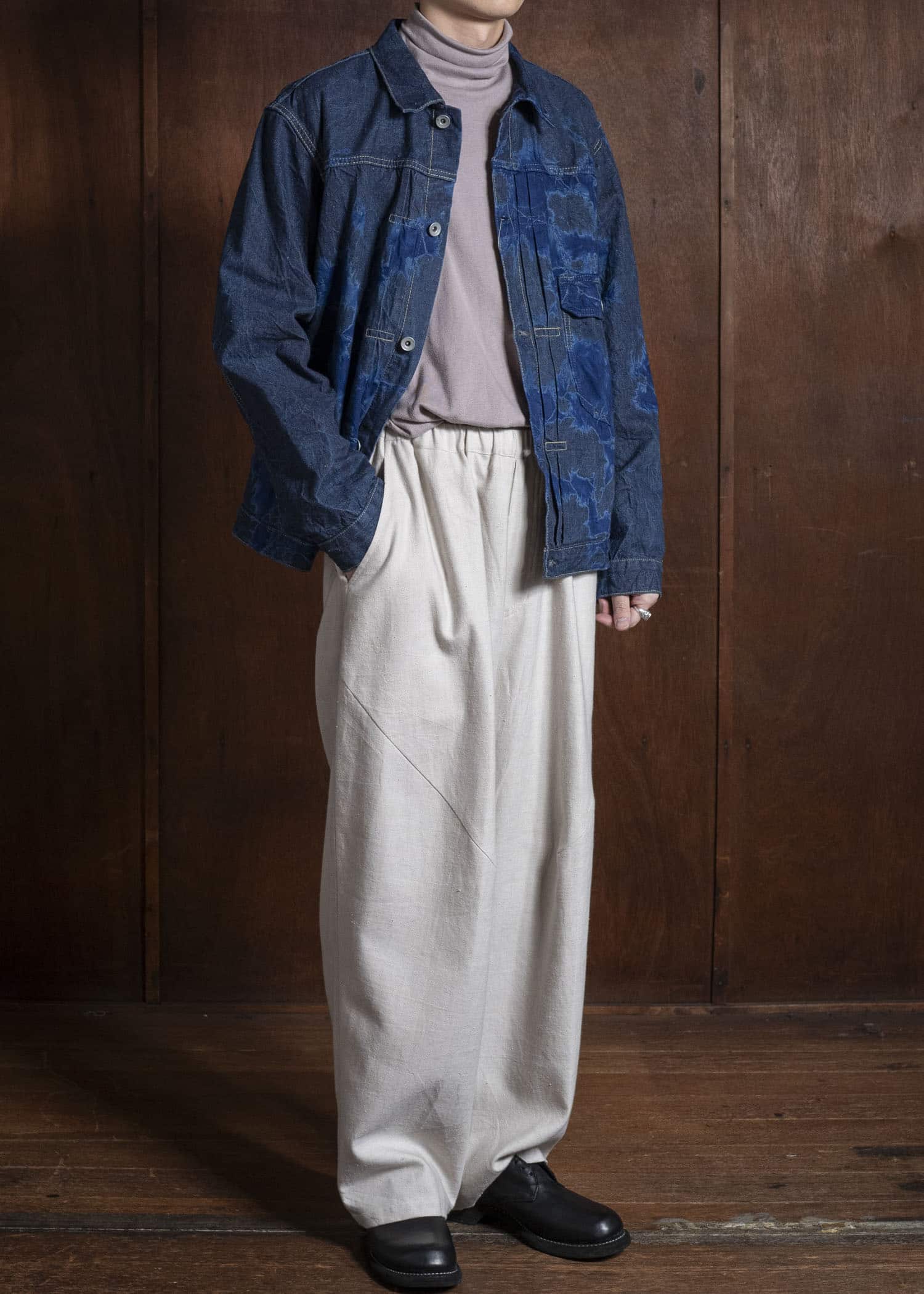 SUZUSAN 8041C-010 Cotton Denim Jacket 2398 Navy Blue-Indigo