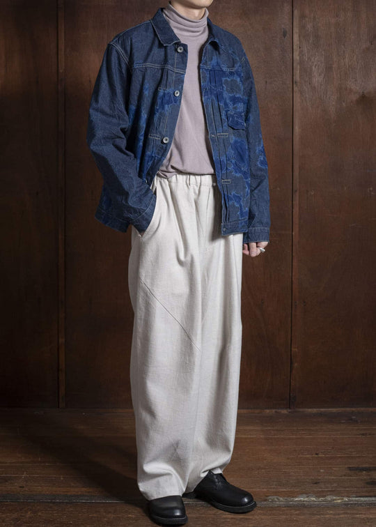 SUZUSAN 8041C-010 Cotton Denim Jacket 2398 Navy Blue-Indigo