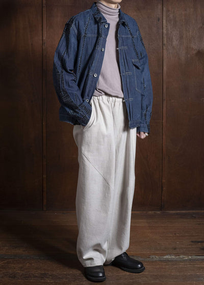 SUZUSAN 8041C-020 Cotton Denim Jacket 1098 Black - Indigo