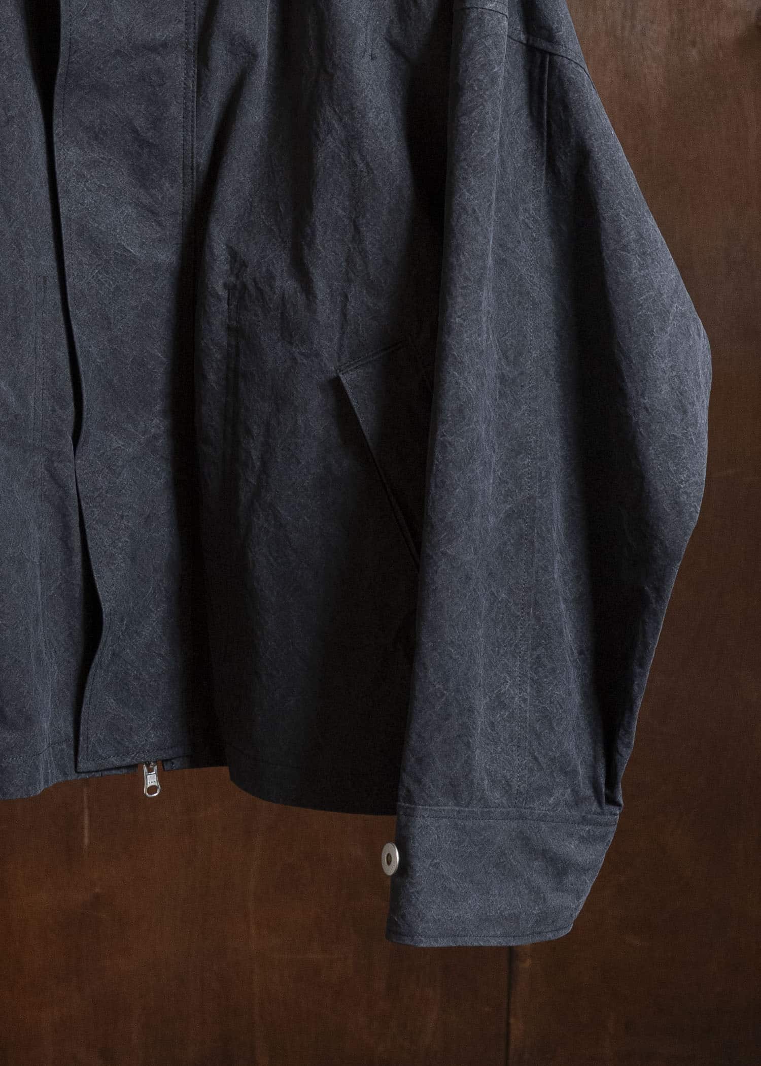 BIBLIOTHERK BR-OT08-SS26 REVERSIBLE JACKET BLACK