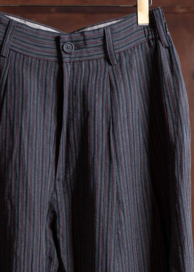 ZIGGY CHEN Drop Crotch Wide-Leg Trousers Dark Gray 0M2500505