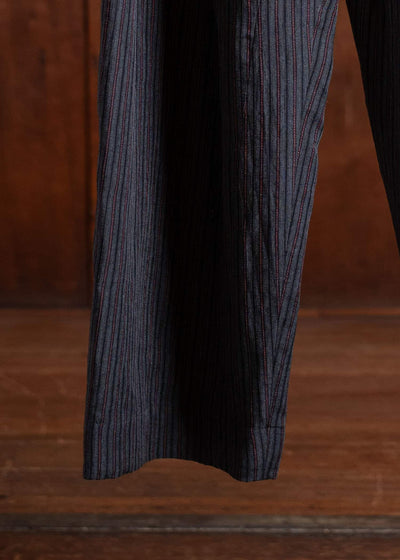 ZIGGY CHEN Drop Crotch Wide-Leg Trousers Dark Gray 0M2500505