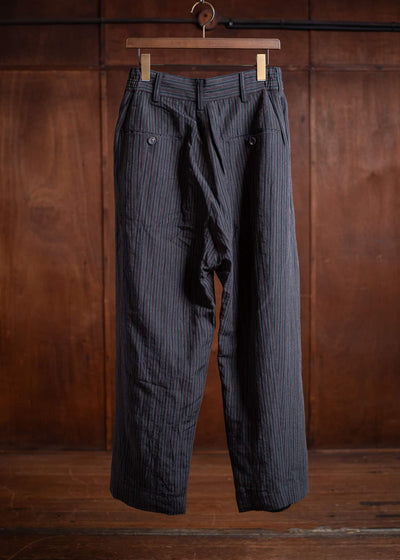 ZIGGY CHEN Drop Crotch Wide-Leg Trousers Dark Gray 0M2500505
