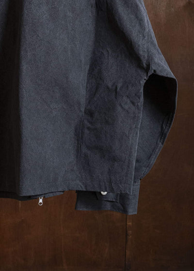 BIBLIOTHERK BR-OT08-SS26 REVERSIBLE JACKET BLACK