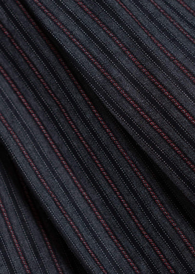 ZIGGY CHEN Drop Crotch Wide-Leg Trousers Dark Gray 0M2500505