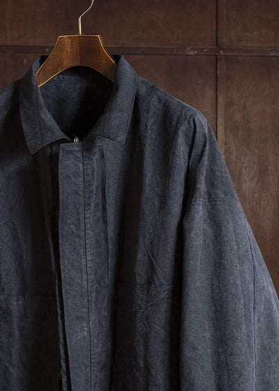 BIBLIOTHERK BR-OT08-SS26 REVERSIBLE JACKET BLACK