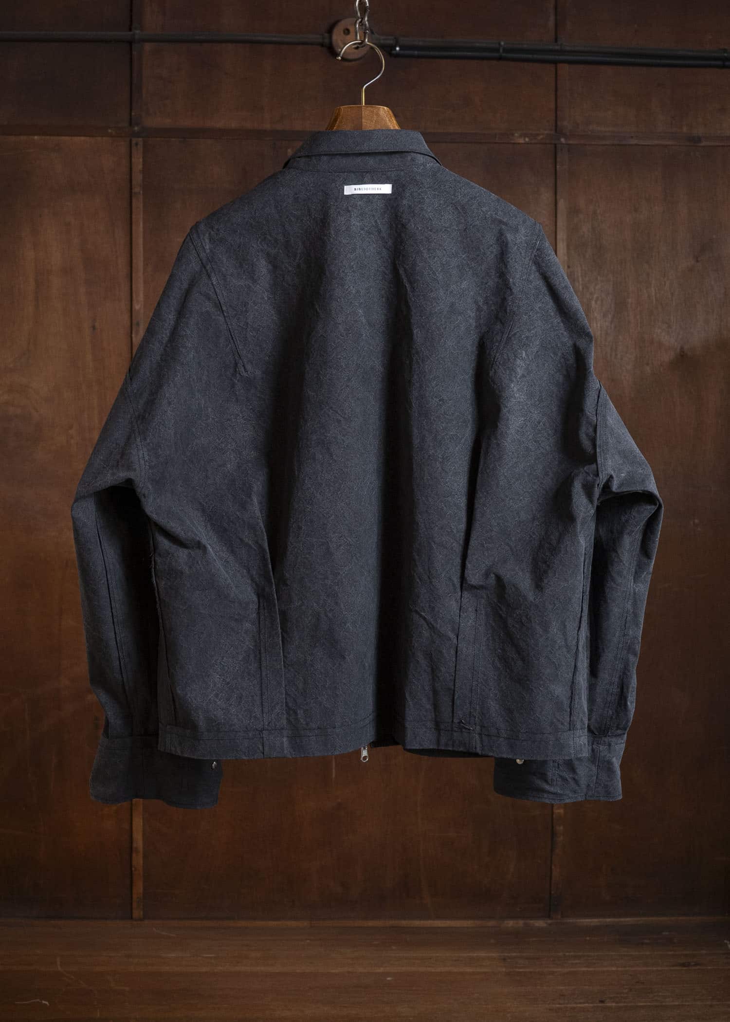 BIBLIOTHERK BR-OT08-SS26 REVERSIBLE JACKET BLACK