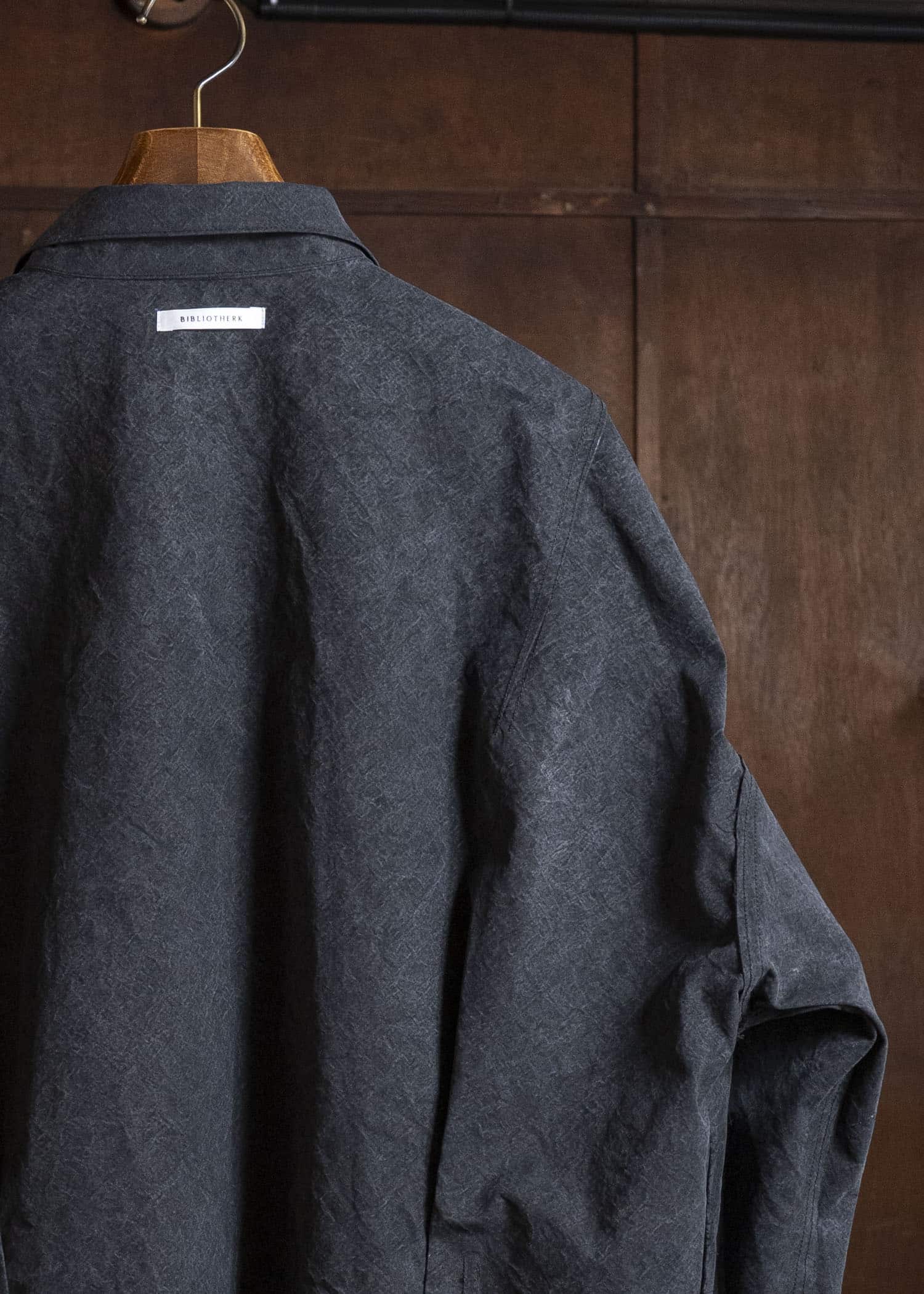 BIBLIOTHERK BR-OT08-SS26 REVERSIBLE JACKET BLACK