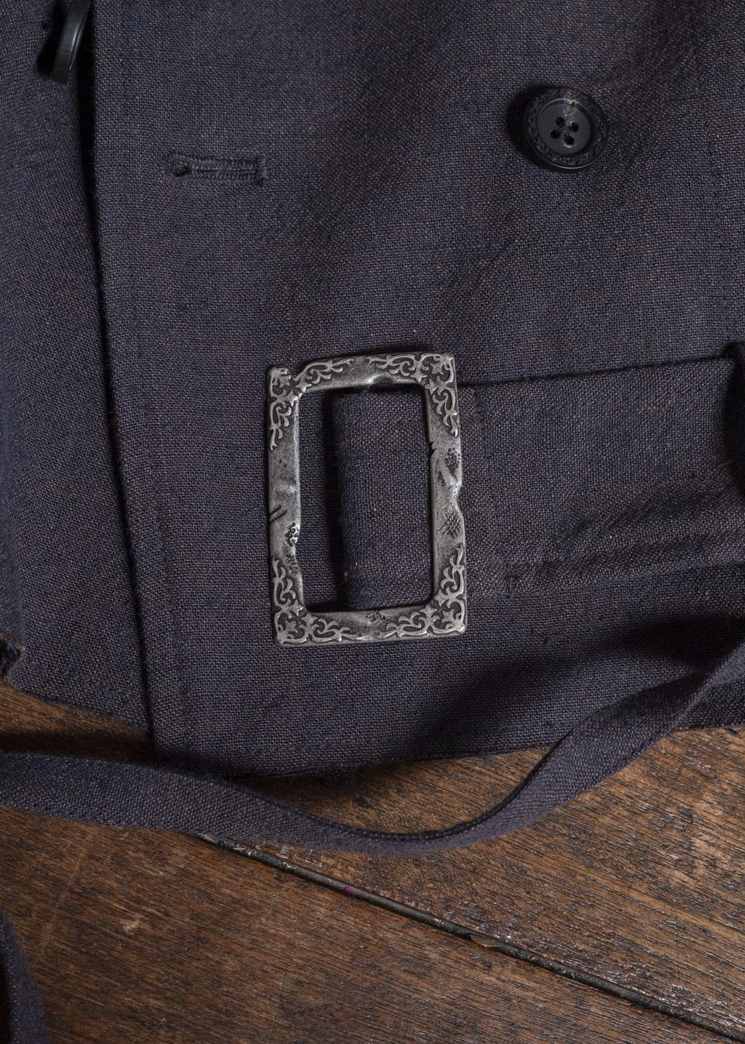 Professor.E BELTED CROPPED TRENCH GREYISH PURPLE 26FW-PE-JKT-14