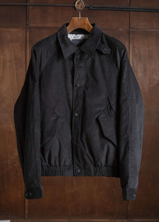 Professor.E CORDUROY HARRINGTON JKT BLACK 26FW-PE-JKT-11