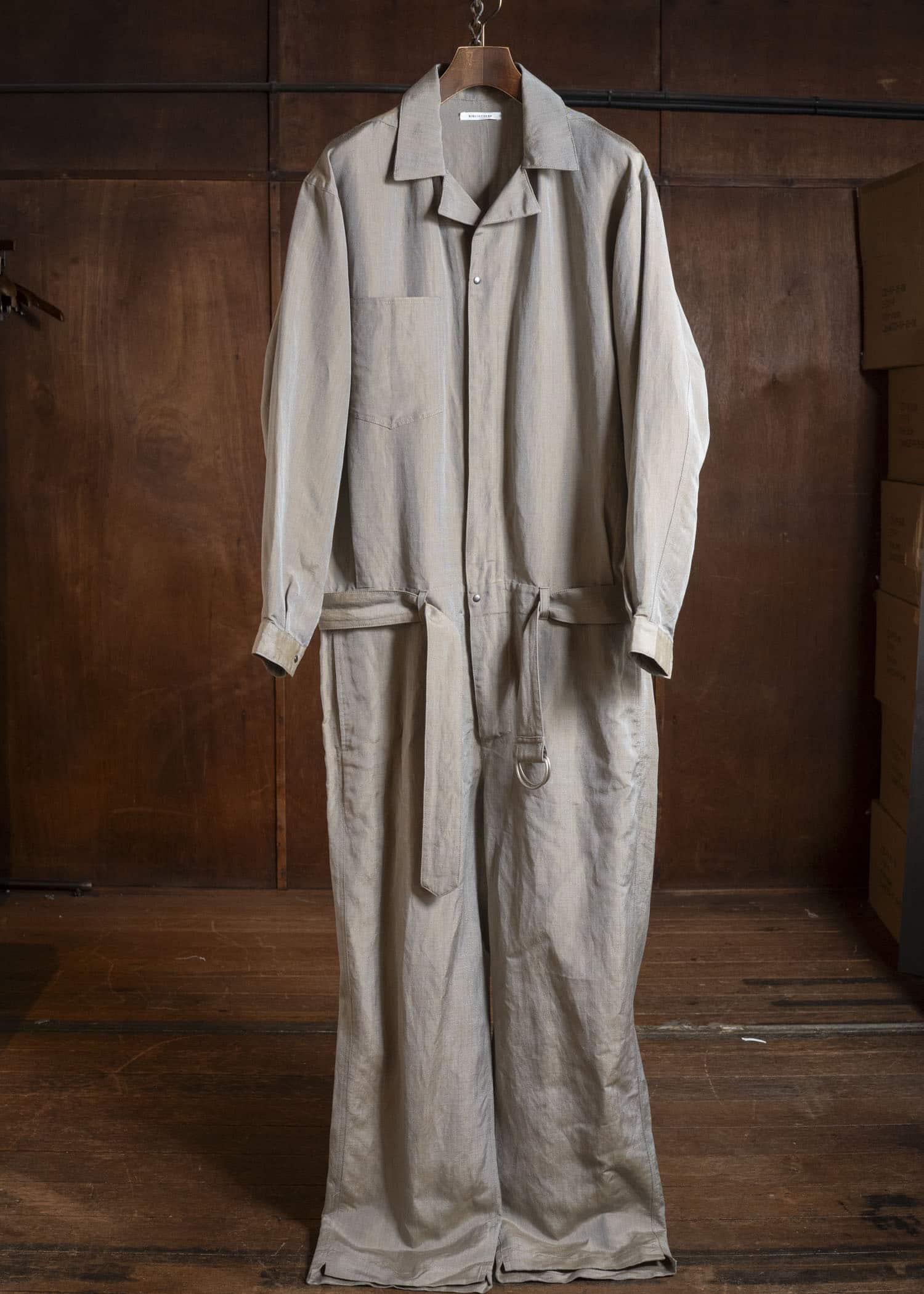 BIBLIOTHERK BR-OT07-SS26 FOLDED JUMPSUIT BEIGE