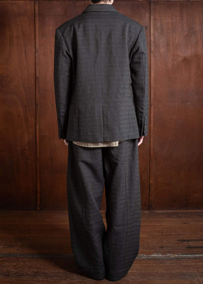 ZIGGY CHEN Three Button Blazer Khaki Gray 0M2500906