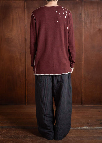 ZIGGY CHEN Crewneck Sweater Tacora Red 0M2502001