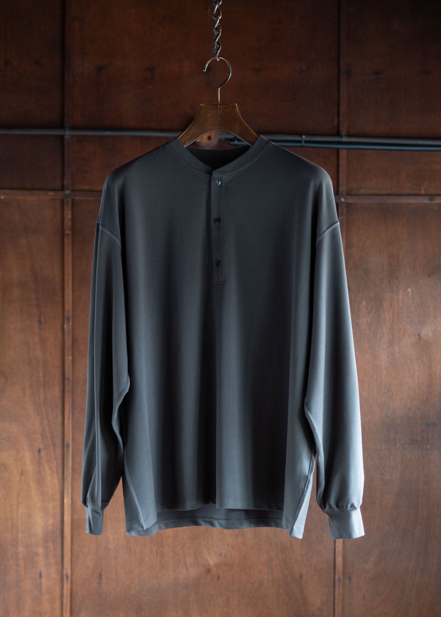 YOKO SAKAMOTO L/S HENLEY NECK