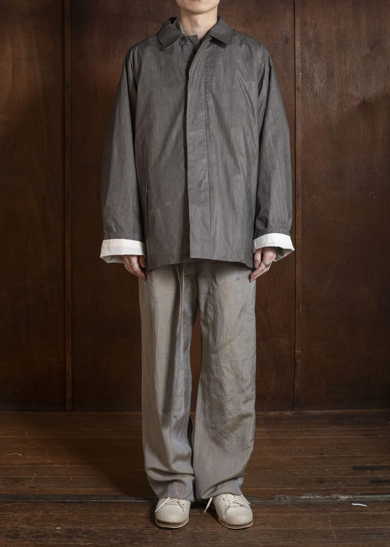 BIBLIOTHERK BR-OT03-SS26-01 F2 JACKET GRAY