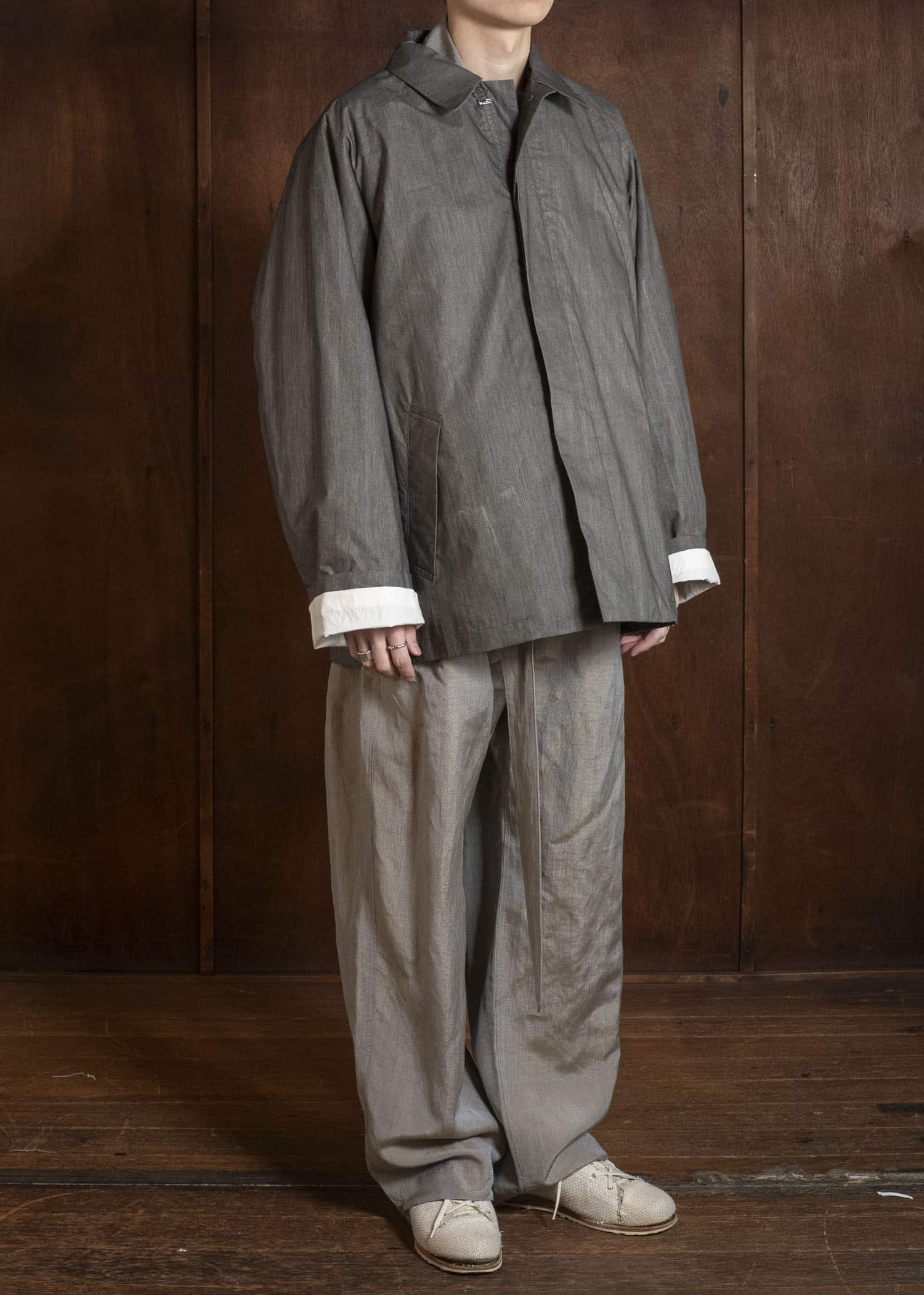 BIBLIOTHERK BR-OT07-SS26 FOLDED JUMPSUIT BEIGE
