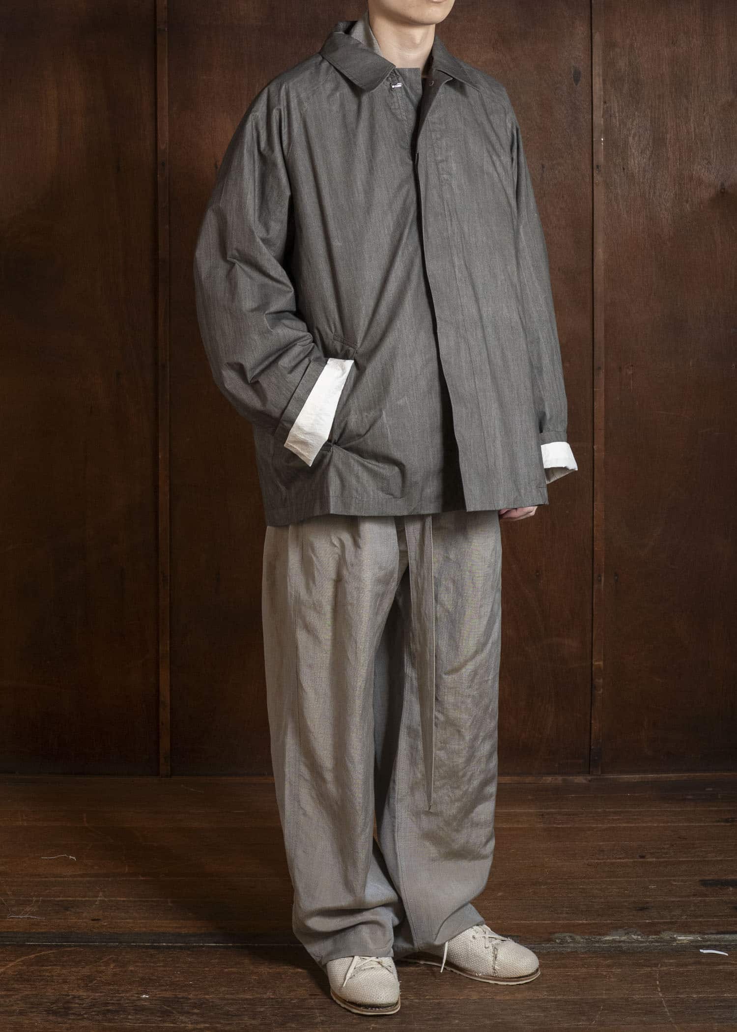 BIBLIOTHERK BR-OT03-SS26-01 F2 JACKET GRAY