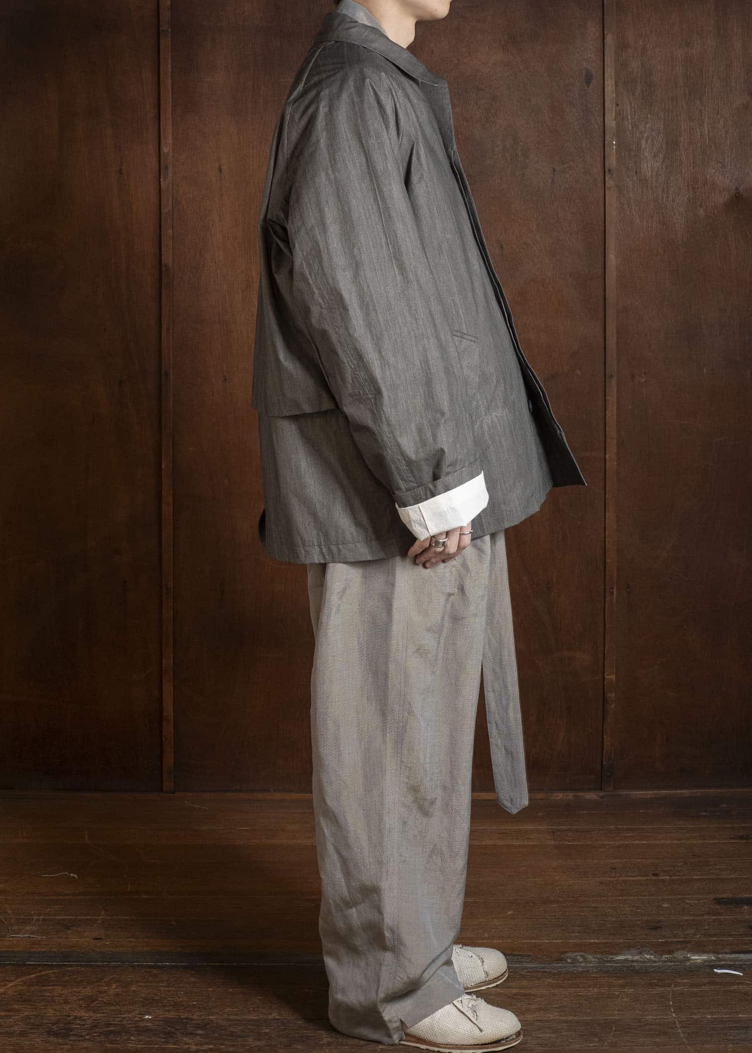 BIBLIOTHERK BR-OT07-SS26 FOLDED JUMPSUIT BEIGE