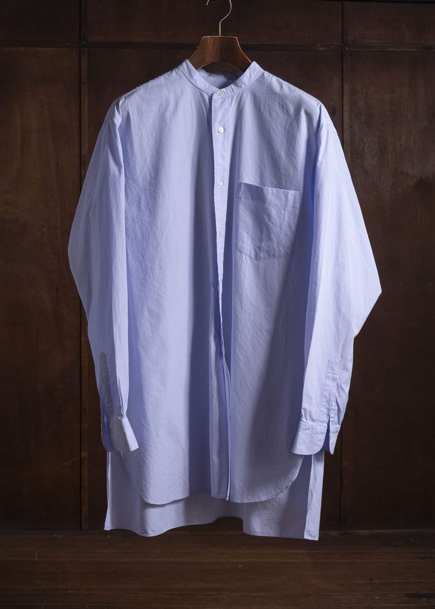 comoli 23SS BAND COLLAR SHIRT