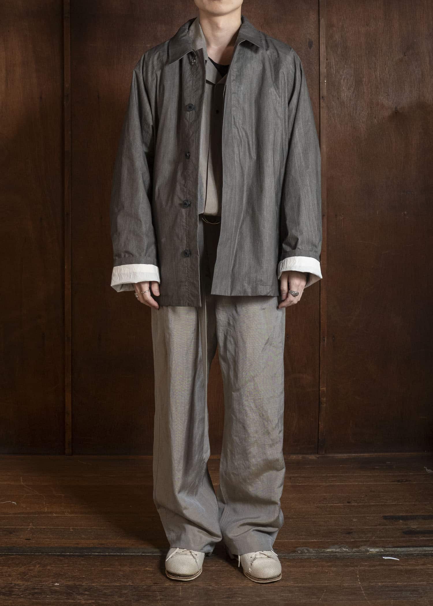 BIBLIOTHERK BR-OT03-SS26-01 F2 JACKET GRAY