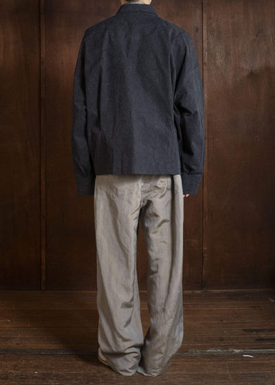 BIBLIOTHERK BR-OT08-SS26 REVERSIBLE JACKET BLACK