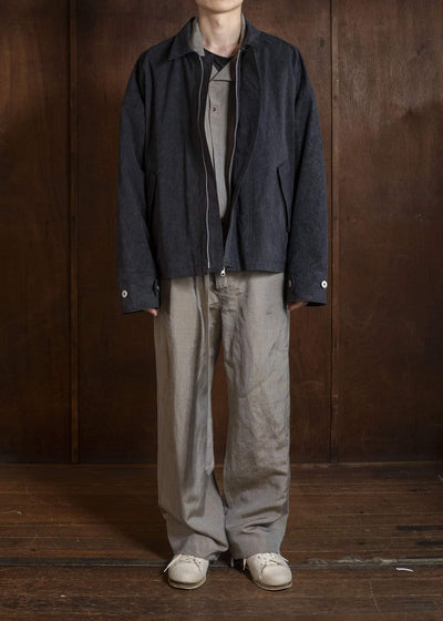 BIBLIOTHERK BR-OT08-SS26 REVERSIBLE JACKET BLACK