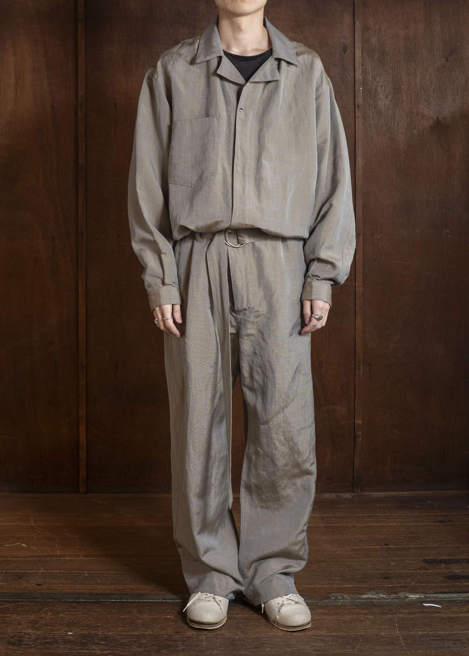 BIBLIOTHERK BR-OT07-SS26 FOLDED JUMPSUIT BEIGE
