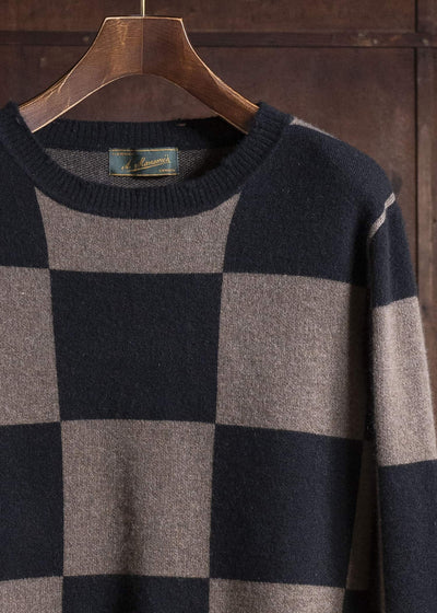 Aleksandr Manamis HIGH NECK PLAID PATTERN SWEATER