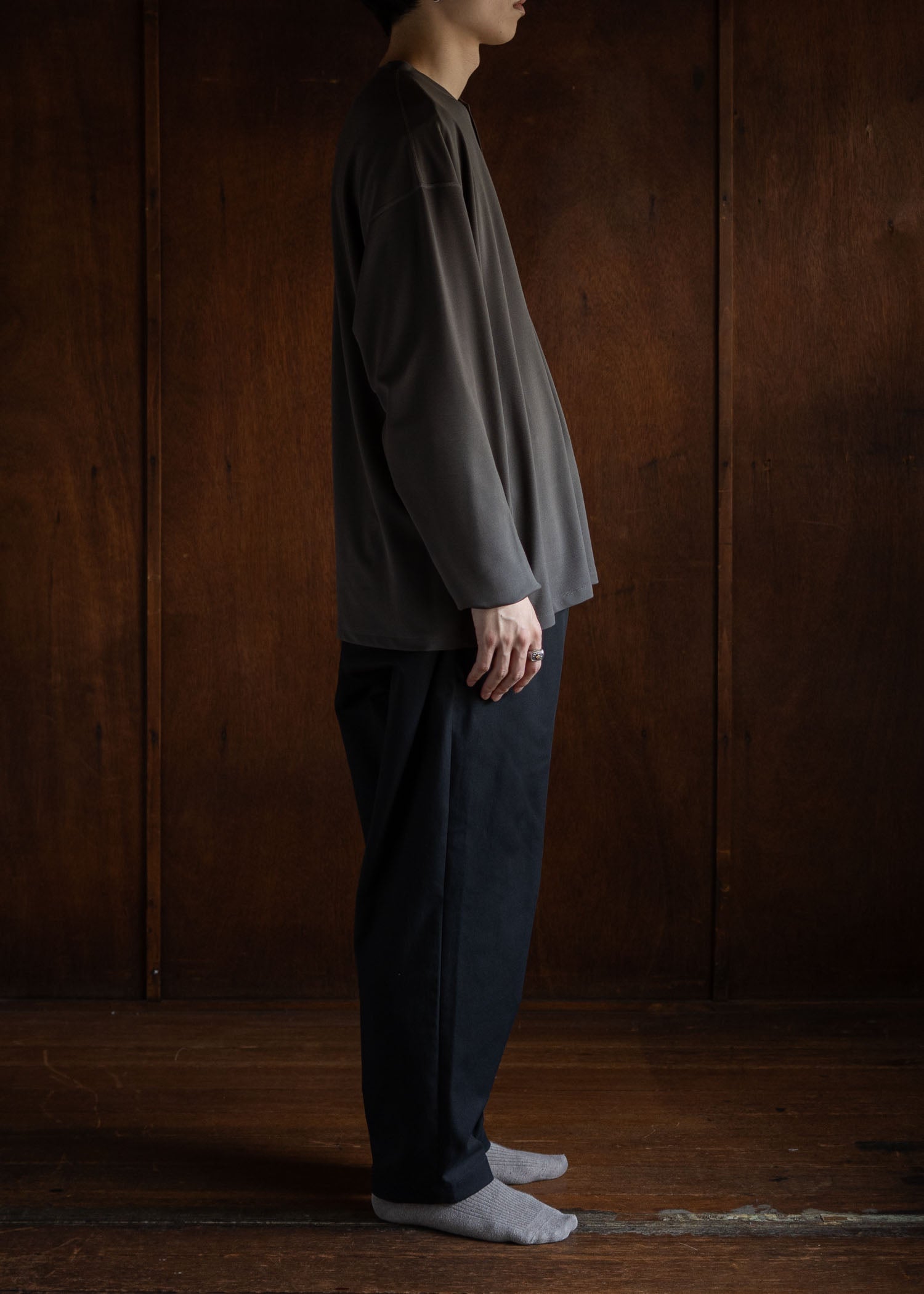 YOKO SAKAMOTO L/S HENLEY NECK