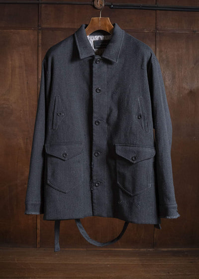 Professor.E AGED PEACOAT GREY 26FW-PE-JKT-07