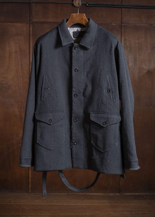 Professor.E AGED PEACOAT GREY 26FW-PE-JKT-07