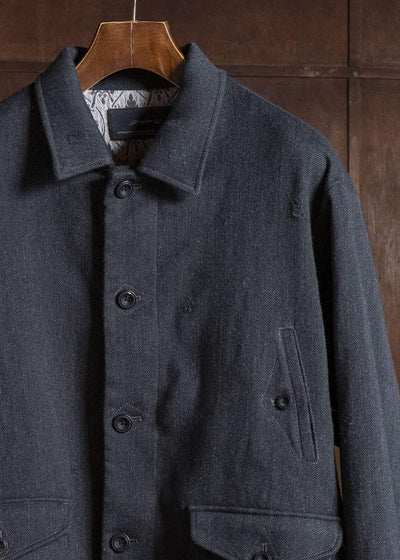 Professor.E AGED PEACOAT GREY 26FW-PE-JKT-07