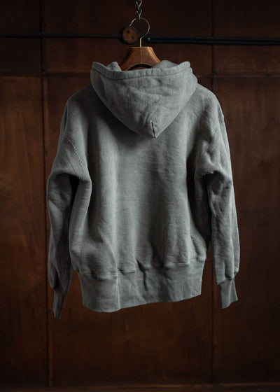 Taiga Takahashi Hooded Sweat Shirt Logwood Dye Grey Lot.606