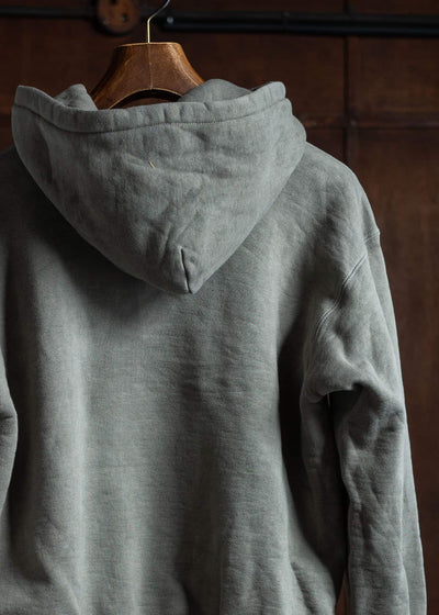 Taiga Takahashi Hooded Sweat Shirt Logwood Dye Grey Lot.606