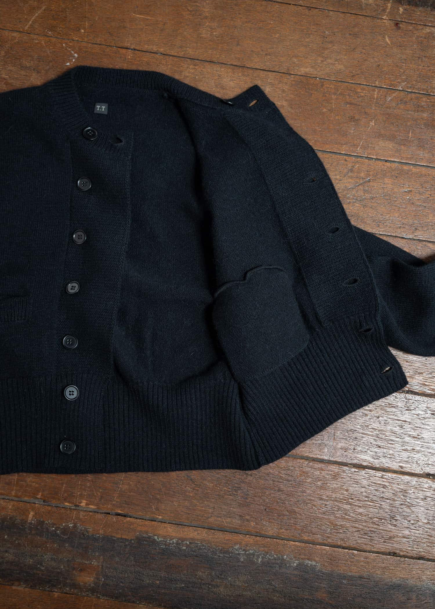 Taiga Takahashi Db Cardigan Black Lot.506