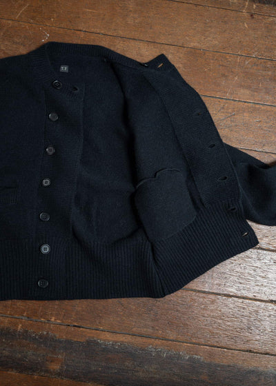 Taiga Takahashi Db Cardigan Black Lot.506