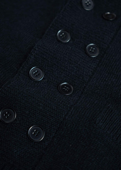 Taiga Takahashi Db Cardigan Black Lot.506