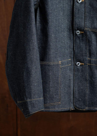 Taiga Takahashi Railroad Denim Jacket Raw Indigo Lot.713