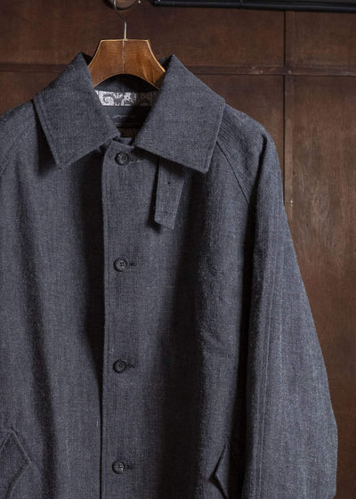 Professor.E E BELTED OVERCOAT GREY 26FW-PE-LC-02