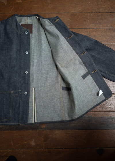 Taiga Takahashi Railroad Denim Jacket Raw Indigo Lot.713