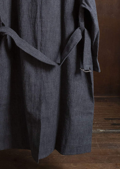 Professor.E E BELTED OVERCOAT GREY 26FW-PE-LC-02
