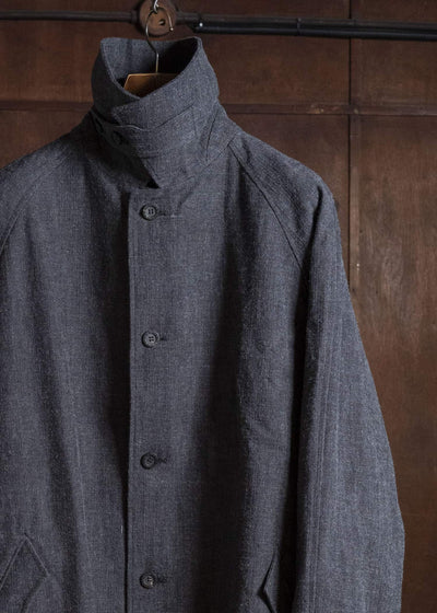 Professor.E E BELTED OVERCOAT GREY 26FW-PE-LC-02