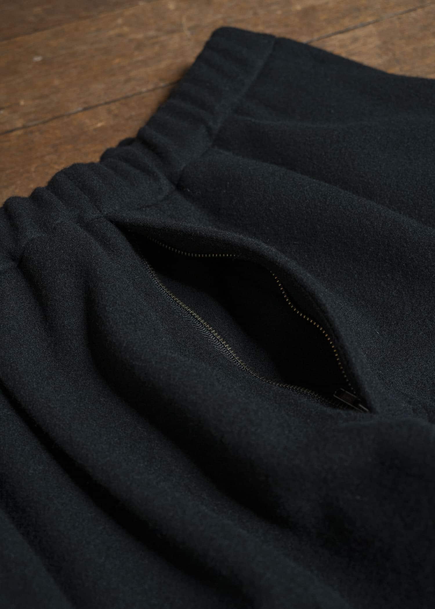 Jurgen Lehl メルトンパンツ J0154FPM692 19 黒