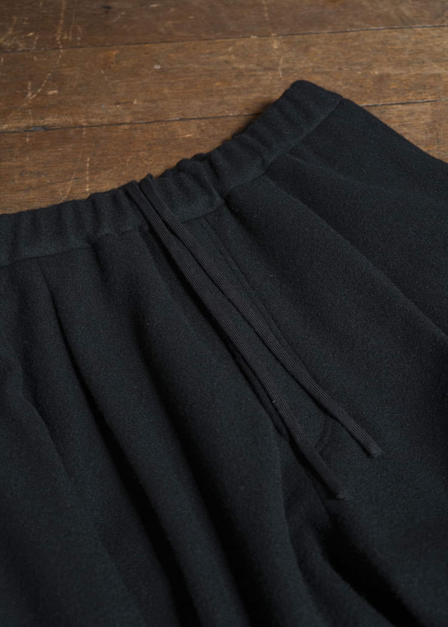 Jurgen Lehl メルトンパンツ J0154FPM692 19 黒