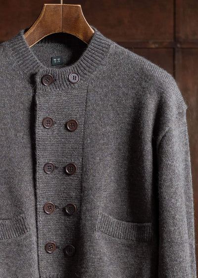 Taiga Takahashi Db Cardigan Brown Lot.506