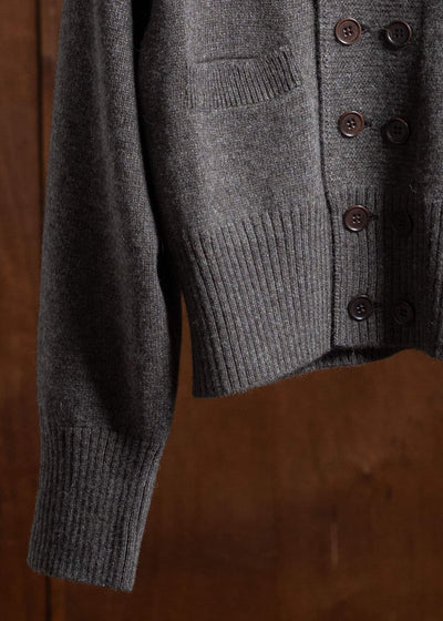 Taiga Takahashi Db Cardigan Brown Lot.506