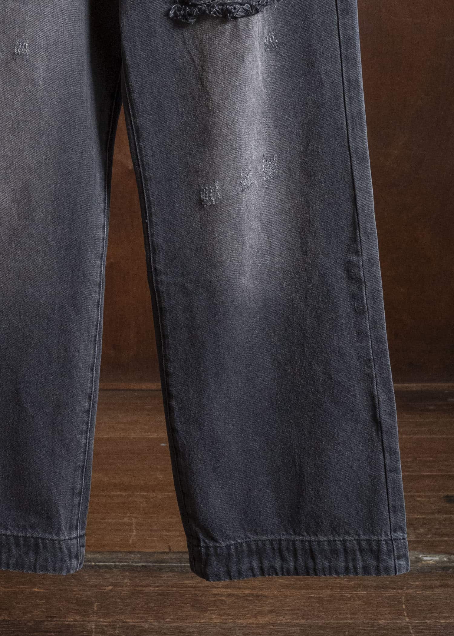Professor.E FADED BLACK DENIM GREY 26FW-PE-TRL-05