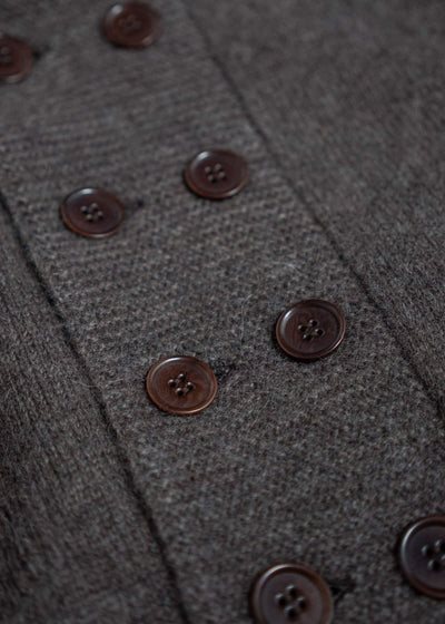 Taiga Takahashi Db Cardigan Brown Lot.506